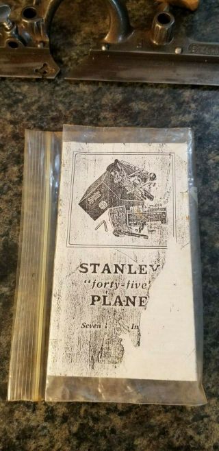 Vintage Stanley No.  45 Plane in Wooden Box 9