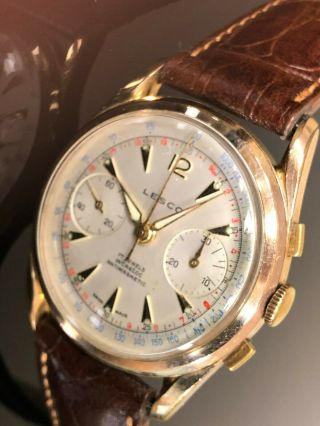 Vintage Lesco Chronograph Mens Watch.  Swiss 1960 