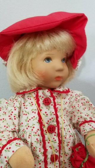 Kathe Kruse Cloth Doll Monica 10 In Limited Edition 3