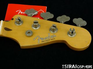 Vintage 50s Ri Road Worn Fender P Bass Neck & Tuners Precision Maple