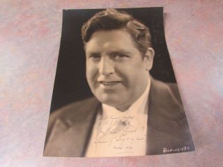 Vintage Irish Tenor John Mccormack Signed Sepia Photo 13 " X 9 1/2 " Opera