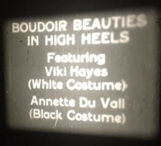Vtg 1950’s Boudoir Beauties High Heels Nylons Irving Klaw 16mm Stag Film Sample 2