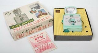 Girl Scout Camera - Vintage - Imperial Circa 1959 Sea Foam Green