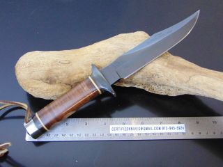 Rare Vintage Sog Bowie Knife & Sheath Seki Japan 5th Special Forces Collector