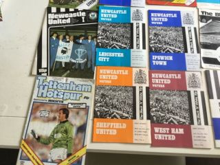 NEWCASTLE UNITED vintage PROGRAMMEs 1970s 1990s.  1994 5 or 6 signatures 2