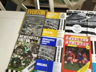 NEWCASTLE UNITED vintage PROGRAMMEs 1970s 1990s.  1994 5 or 6 signatures 4