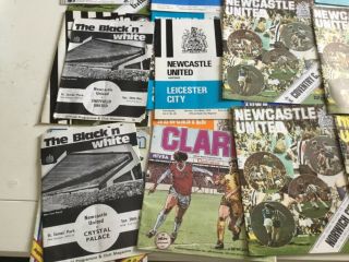 NEWCASTLE UNITED vintage PROGRAMMEs 1970s 1990s.  1994 5 or 6 signatures 6