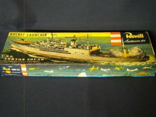 Vintage Revell Uss Norton Sound 1956 Kit