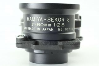 [ Rare Top ] MAMIYA Sekor S 80mm f/2.  8 Blue dot for C330 C220 from JAPAN 7