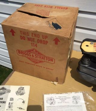 Vintage Briggs and Stratton 3hp engine 3 HP motor NOS Wow Model 80202 4