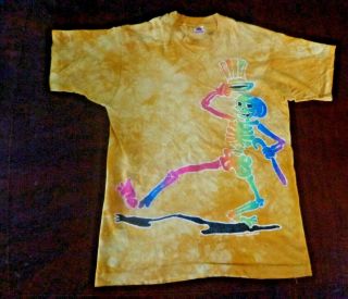 Very Rare Vintage Grateful Dead Shake Your Bones 1994 Tone On Tone Tie Dye L