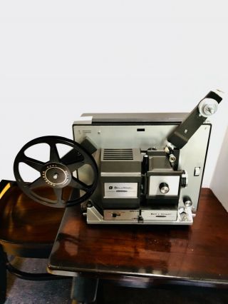 Vintage Bell & Howell 456a Dual 8mm / 8mm Movie Projector