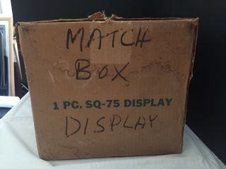 Vintage Matchbox Rotating Store Display Case with Box 10