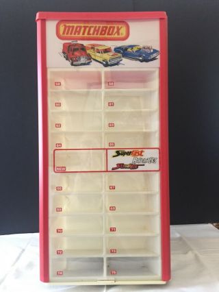Vintage Matchbox Rotating Store Display Case With Box