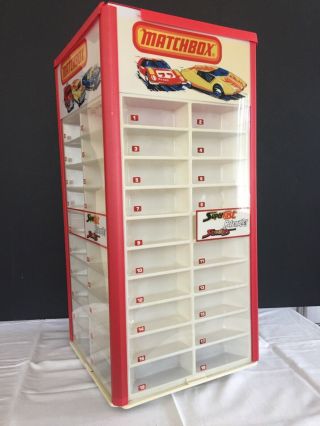 Vintage Matchbox Rotating Store Display Case with Box 2