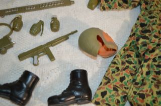 Vintage 1966 Ideal Captain Action SGT Fury Mask and Accessories 5