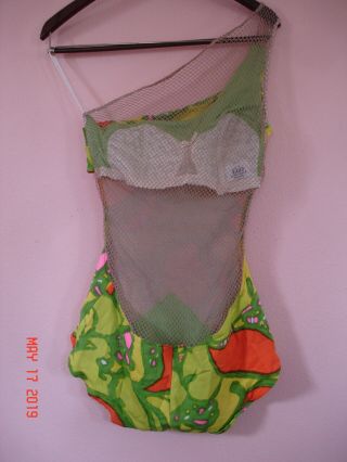 One of a kind PRECIOUS Vintage Cole of California netting swimsuits 50/60 ' s 2