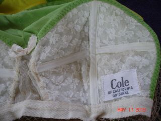 One of a kind PRECIOUS Vintage Cole of California netting swimsuits 50/60 ' s 3