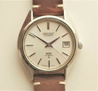 Serviced 1960`s Vintage King Seiko Ks 5625 - 7111 Automatic Watch Date Made Japan
