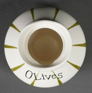 Vintage Rare Holt Howard Pixieware Olive Jar & Fork Lid 1958 4