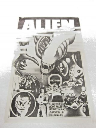 Vintage 1979 Kenner Alien 18” Poseable Action Figure Poster