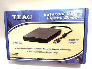 Teac External Usb Floppy Drive (fd - 05pub),  Vintage 1.  44mb/720kb