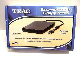 TEAC External USB Floppy Drive (FD - 05PUB),  Vintage 1.  44MB/720KB 7