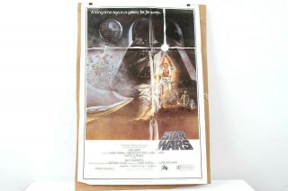 Vintage 1977 Star Wars One Sheet Style A Movie Poster 77/121