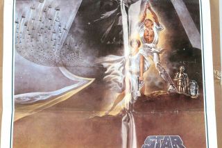VINTAGE 1977 STAR WARS ONE SHEET STYLE A MOVIE POSTER 77/121 5