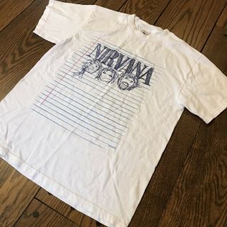 VTG 1997 Nirvana T Shirt Sketch Doodle Tee Tour Concert Notebook Medium Cobain 2