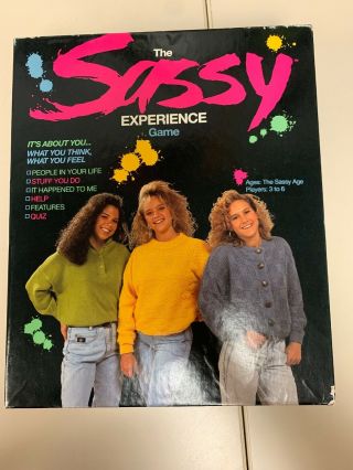 Vintage: The Sassy Experience Board Game.