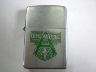 Vintage American Linen Zippo Lighter