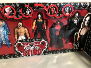 2000 WCW Toy Biz The Evolution of Sting 6 Action Figures Set Vintage 6