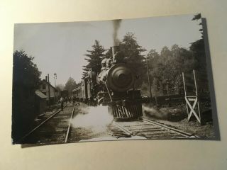 Vintage Photo Postcard Boston & Maine Railroad Station Marlboro Nh