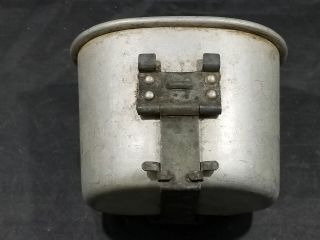 Wwii Us Army Canteen Cup Marked E.  A.  Co.  1945 5