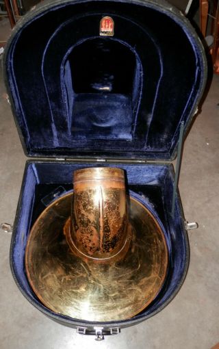Vintage Conn 20j Or 24j Tuba Bell With Case