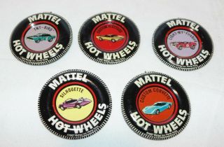 5 Vintage 1967 & 69 Hot Wheels Redline ' s,  with Buttons,  PARTS 3