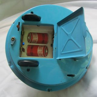 Vintage YOSHIYA JAPAN Space Patrol 3 Flying Saucer Toy Tin Battery Op 5