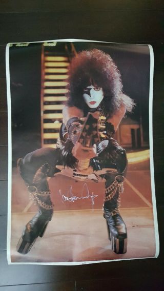 Kiss Paul Stanley Signed Vintage Poster