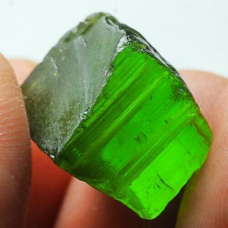 Vvs 22ct Green Tourmaline Crystal Facet Rough Specimen 100 Natural Ubxv237