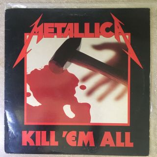 Metallica Kill Em All Lp Metalforce Records 1st Pressing Rare Vintage Metal
