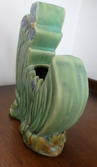 Vintage Weller Pottery Iris Ceramic Step Vase 7 ½ inches; 4