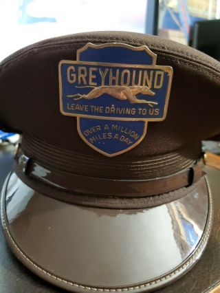 Vintage 1950s Greyhound Bus Driver Hat 2