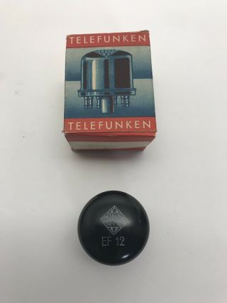 Vintage Old Stock Nos Telefunken Ef - 12 Vacuum Tube