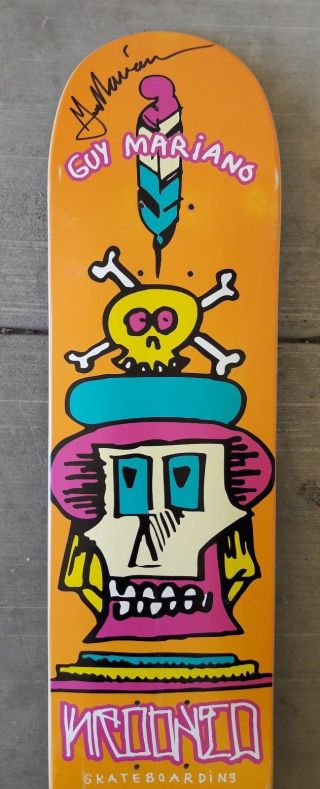 Rare NOS SIGNED Guy Mariano Krooked Vintage Skateboard Blind Girl 341 /400 Natas 2