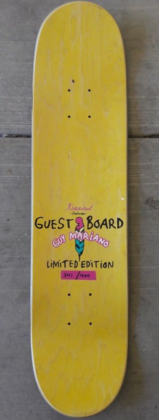 Rare NOS SIGNED Guy Mariano Krooked Vintage Skateboard Blind Girl 341 /400 Natas 3
