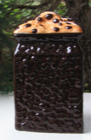 VINTAGE 1991 PRESIDENT ' S CHOICE THE DECANDENT CHOCOLATE CHIP COOKIE JAR 3