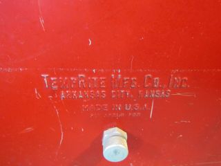 Vintage 1950s - 60s Coca Cola Coke Cooler Red Metal Ice Chest Cooler Galvanized 6