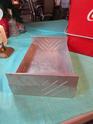 Vintage 1950s - 60s Coca Cola Coke Cooler Red Metal Ice Chest Cooler Galvanized 8