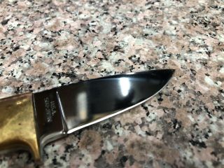 Vintage Al Mar Knife 5004 - With Sheath U.  S.  A.  Seki - Japan 5